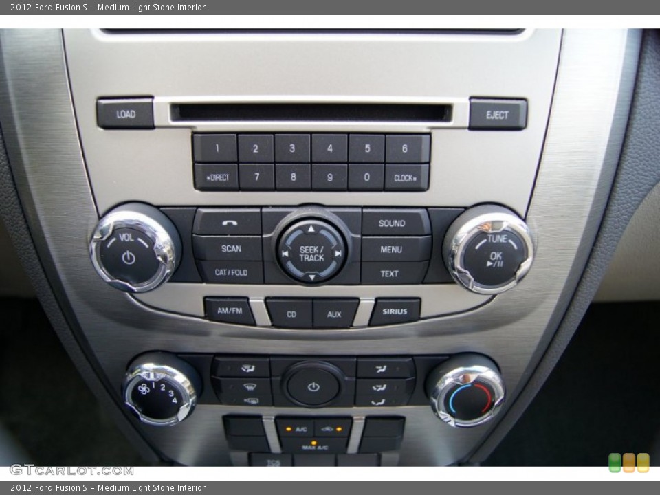 Medium Light Stone Interior Controls for the 2012 Ford Fusion S #52693791
