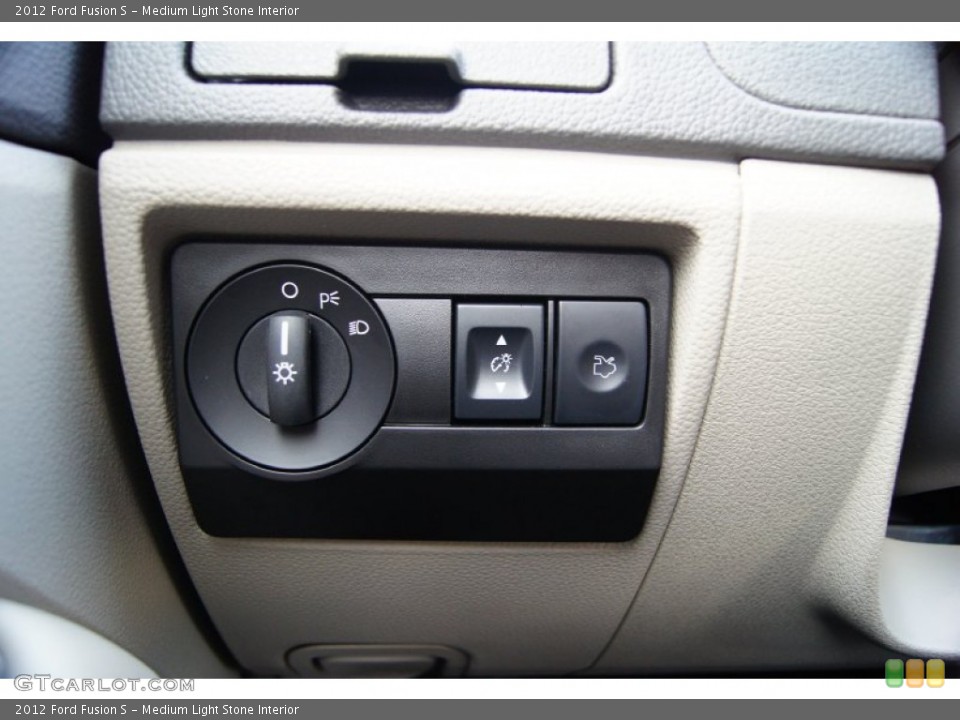 Medium Light Stone Interior Controls for the 2012 Ford Fusion S #52693851