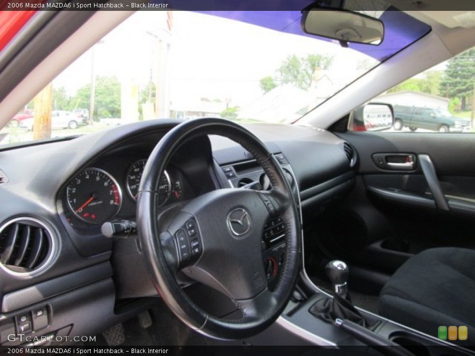 Black Interior Photo for the 2006 Mazda MAZDA6 i Sport Hatchback #52693908