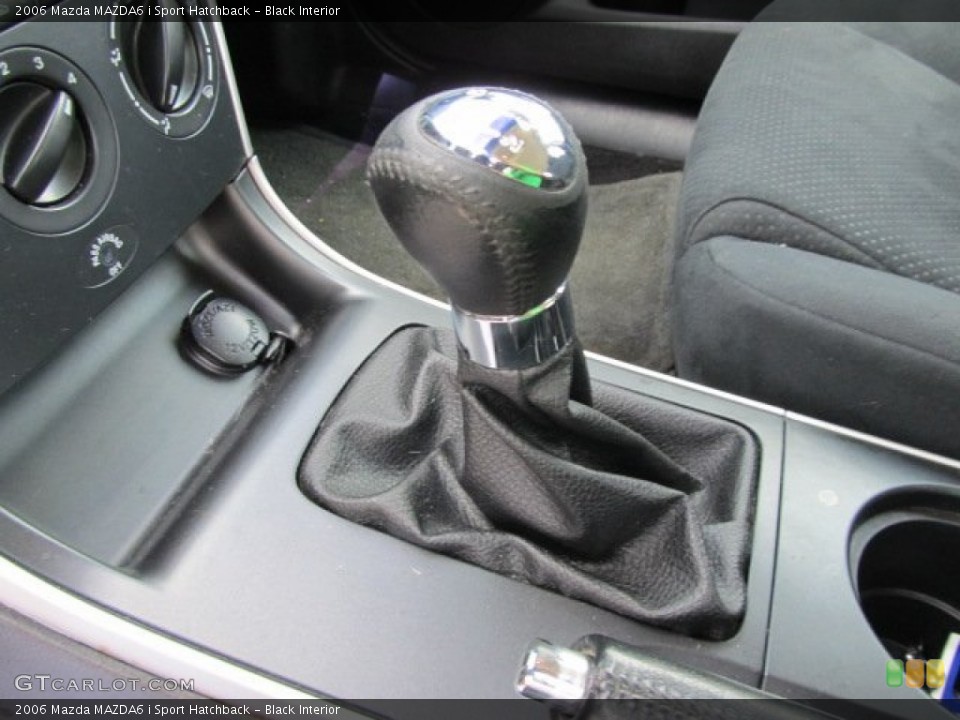 Black Interior Transmission for the 2006 Mazda MAZDA6 i Sport Hatchback #52693947