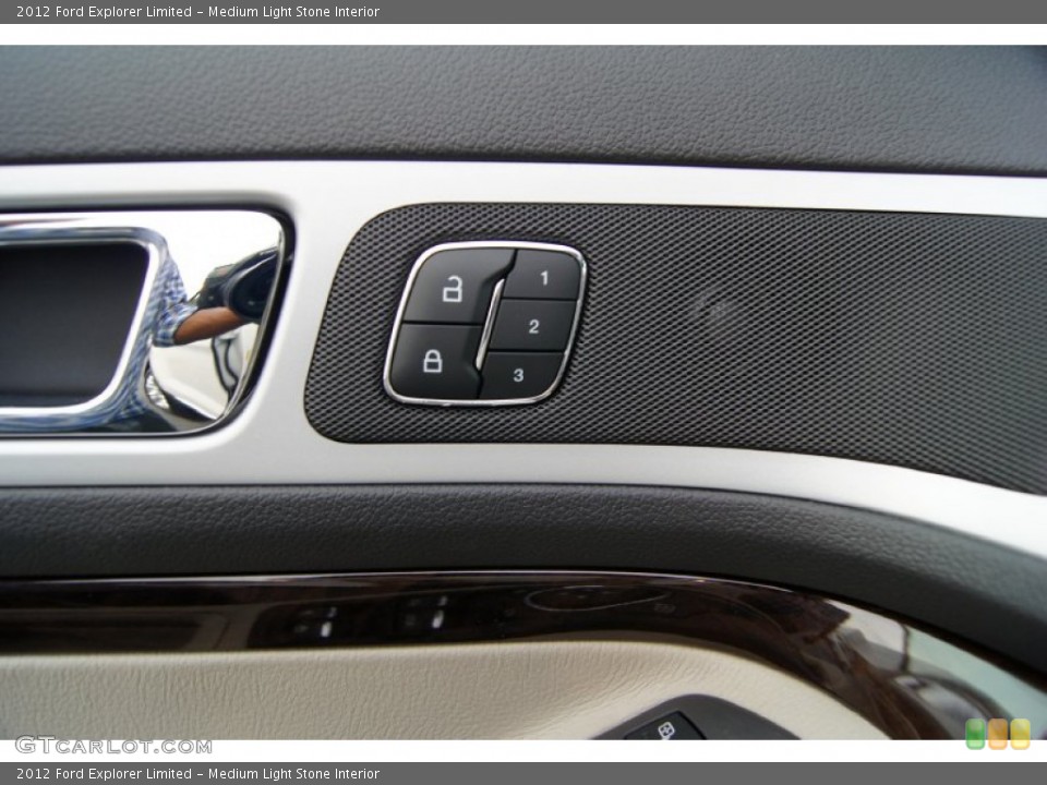 Medium Light Stone Interior Controls for the 2012 Ford Explorer Limited #52695150