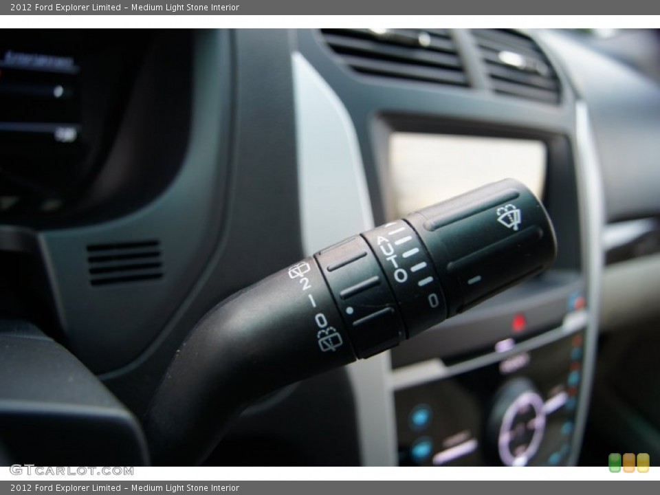 Medium Light Stone Interior Controls for the 2012 Ford Explorer Limited #52695228