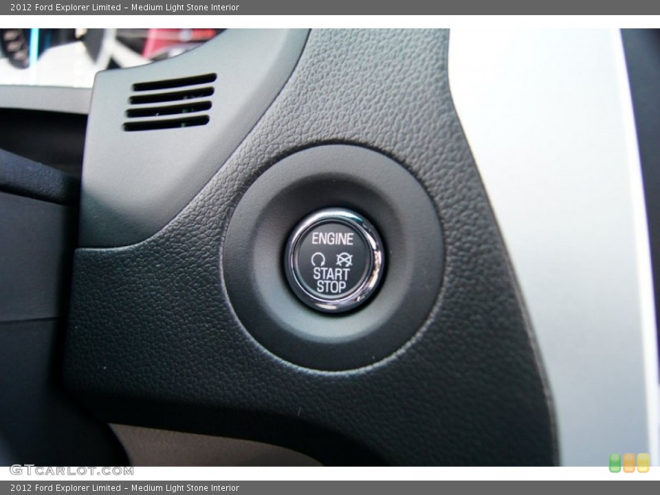Medium Light Stone Interior Controls for the 2012 Ford Explorer Limited #52695273