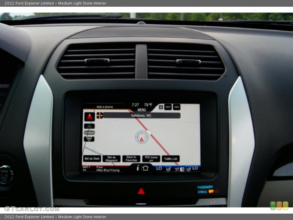 Medium Light Stone Interior Navigation for the 2012 Ford Explorer Limited #52695297