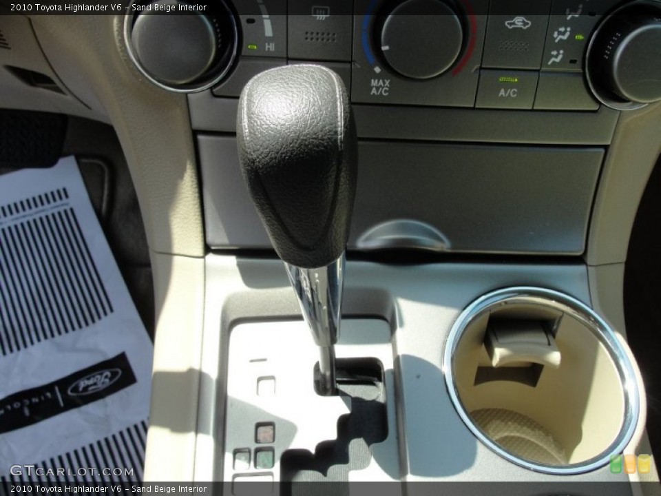 Sand Beige Interior Transmission for the 2010 Toyota Highlander V6 #52696137
