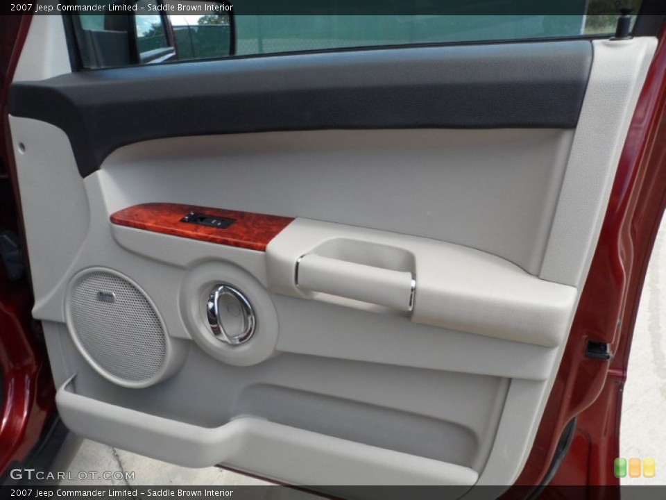 Saddle Brown Interior Door Panel for the 2007 Jeep Commander Limited #52699380