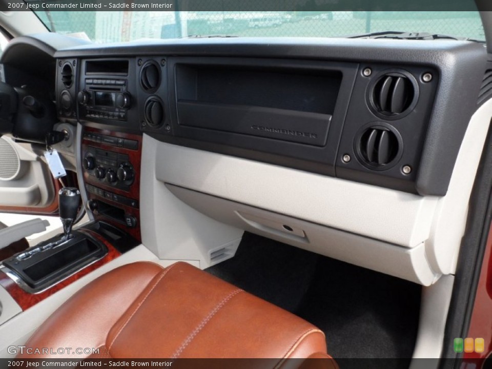 Saddle Brown Interior Dashboard for the 2007 Jeep Commander Limited #52699392