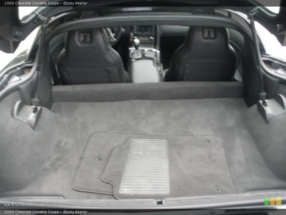 Ebony Interior Trunk for the 2009 Chevrolet Corvette Coupe #52701168