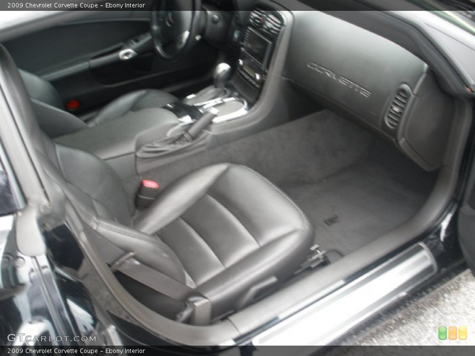 Ebony Interior Photo for the 2009 Chevrolet Corvette Coupe #52701315