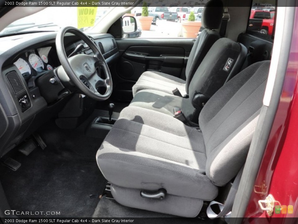 Dark Slate Gray Interior Photo for the 2003 Dodge Ram 1500 SLT Regular Cab 4x4 #52702578