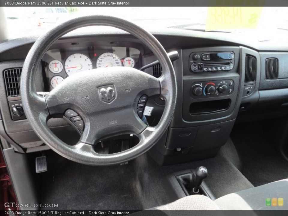 Dark Slate Gray Interior Dashboard for the 2003 Dodge Ram 1500 SLT Regular Cab 4x4 #52702596