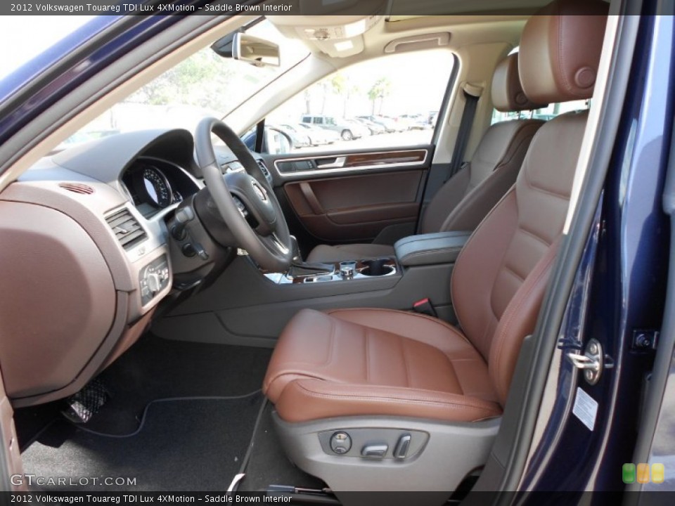 Saddle Brown Interior Photo for the 2012 Volkswagen Touareg TDI Lux 4XMotion #52704357