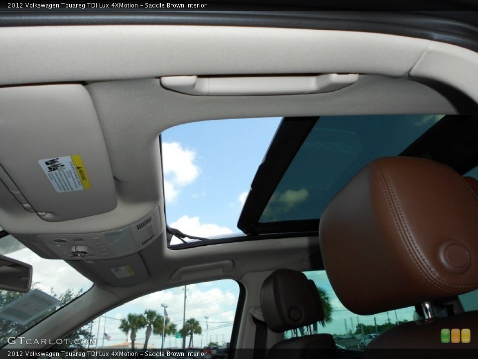 Saddle Brown Interior Sunroof for the 2012 Volkswagen Touareg TDI Lux 4XMotion #52704529