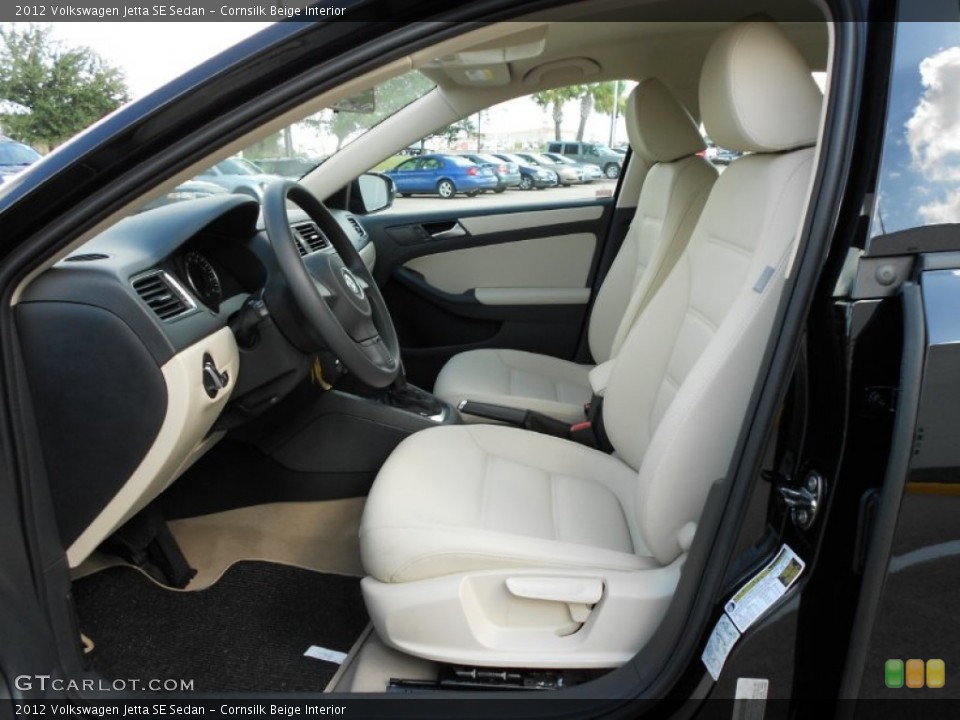 Cornsilk Beige Interior Photo for the 2012 Volkswagen Jetta SE Sedan #52705698