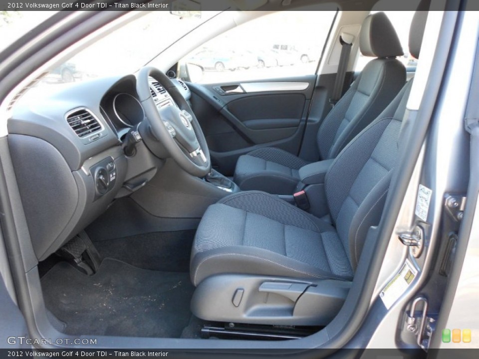 Titan Black Interior Photo for the 2012 Volkswagen Golf 4 Door TDI #52706013