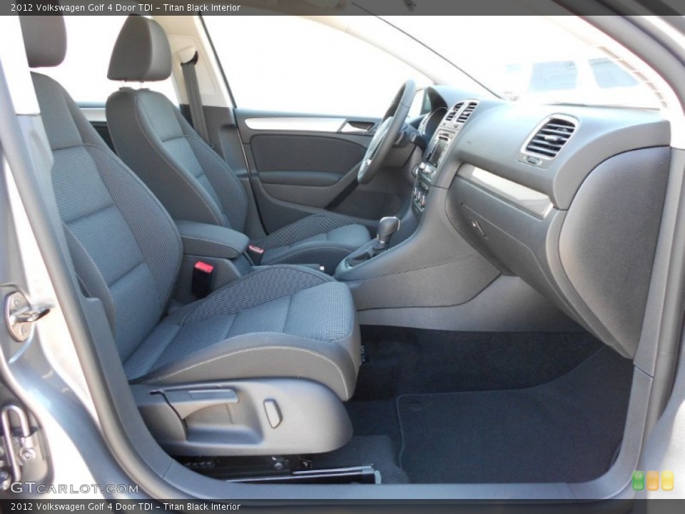 Titan Black Interior Photo for the 2012 Volkswagen Golf 4 Door TDI #52706043