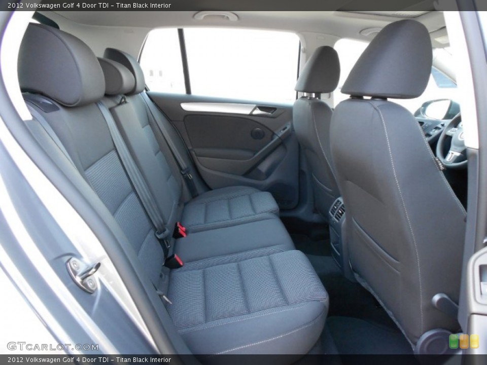 Titan Black Interior Photo for the 2012 Volkswagen Golf 4 Door TDI #52706055