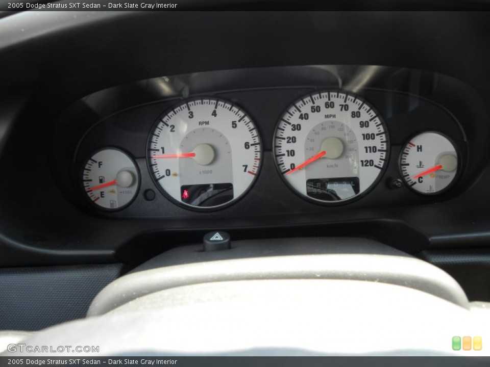 Dark Slate Gray Interior Gauges for the 2005 Dodge Stratus SXT Sedan #52706256