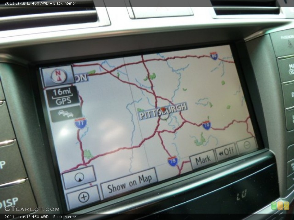 Black Interior Navigation for the 2011 Lexus LS 460 AWD #52706760