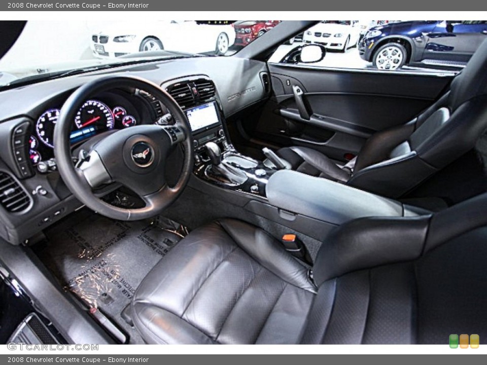 Ebony Interior Photo for the 2008 Chevrolet Corvette Coupe #52706895