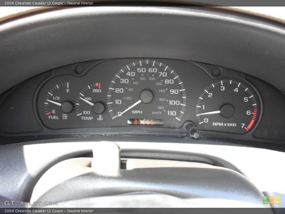 Neutral Interior Gauges for the 2004 Chevrolet Cavalier LS Coupe #52706949
