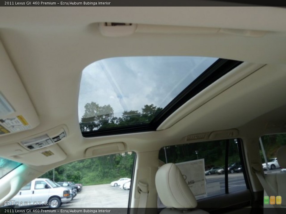 Ecru/Auburn Bubinga Interior Sunroof for the 2011 Lexus GX 460 Premium #52707033