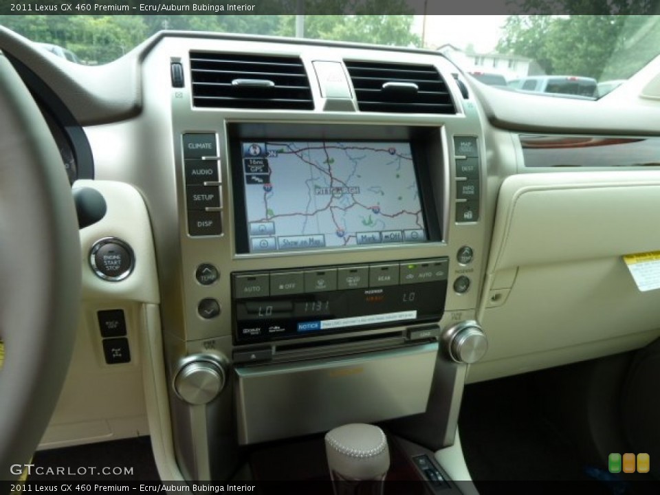 Ecru/Auburn Bubinga Interior Navigation for the 2011 Lexus GX 460 Premium #52707063