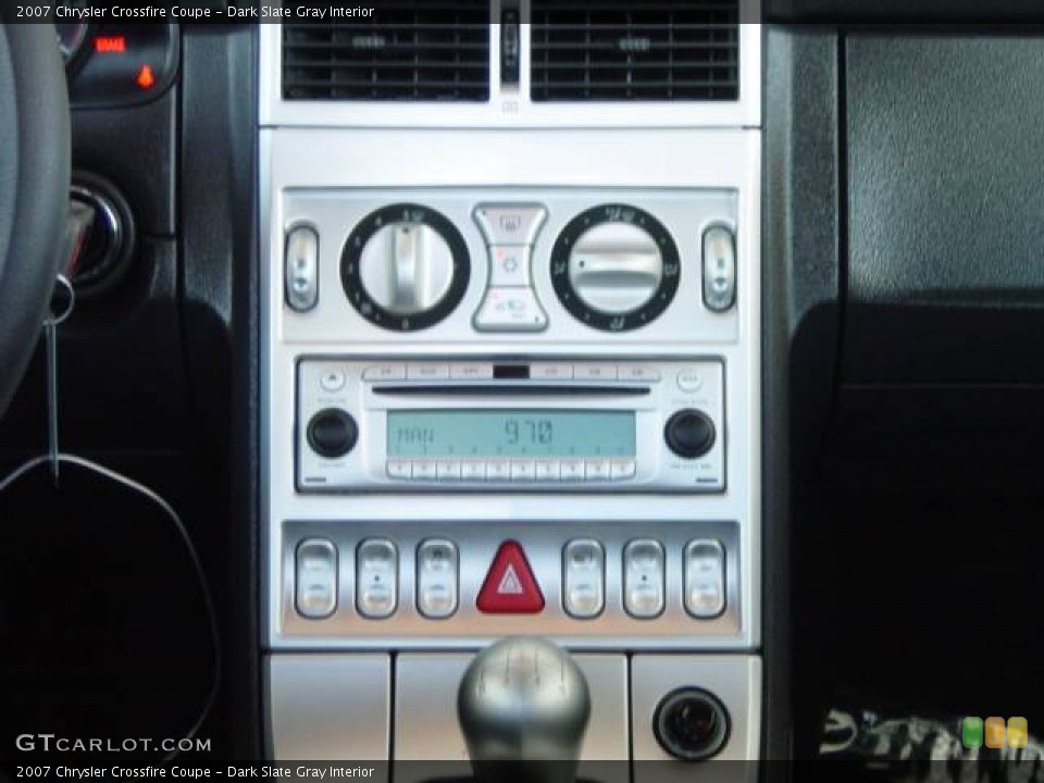 Dark Slate Gray Interior Controls for the 2007 Chrysler Crossfire Coupe #527080