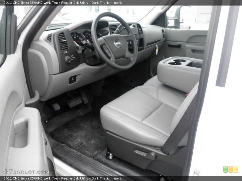 Dark Titanium Interior Photo for the 2011 GMC Sierra 3500HD Work Truck Regular Cab Utility #52708602