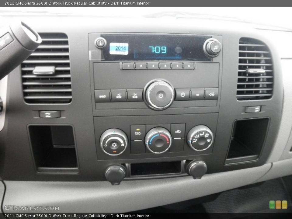 Dark Titanium Interior Controls for the 2011 GMC Sierra 3500HD Work Truck Regular Cab Utility #52708617