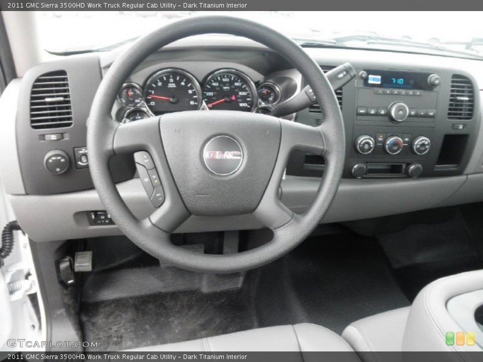 Dark Titanium Interior Dashboard for the 2011 GMC Sierra 3500HD Work Truck Regular Cab Utility #52708653