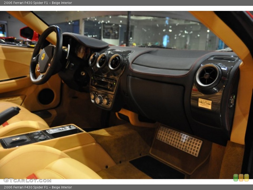 Beige Interior Dashboard for the 2006 Ferrari F430 Spider F1 #52712376