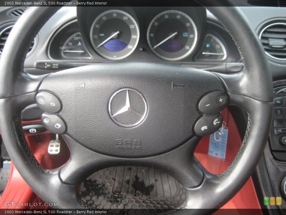 Berry Red Interior Gauges for the 2003 Mercedes-Benz SL 500 Roadster #52715382