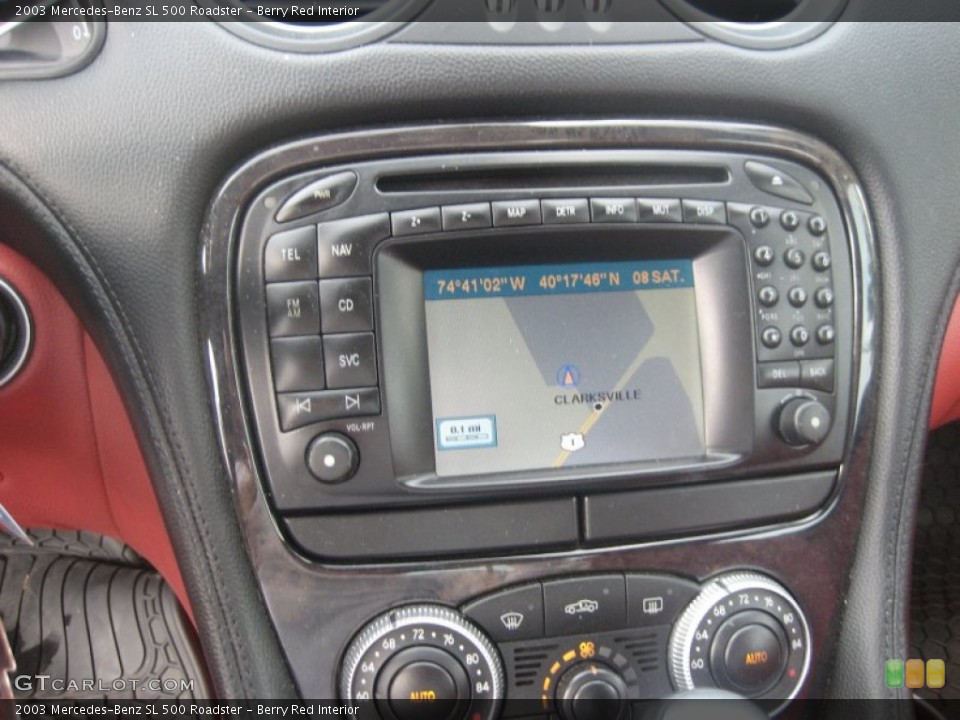 Berry Red Interior Controls for the 2003 Mercedes-Benz SL 500 Roadster #52715391
