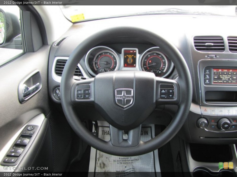 Black Interior Steering Wheel for the 2012 Dodge Journey SXT #52716387