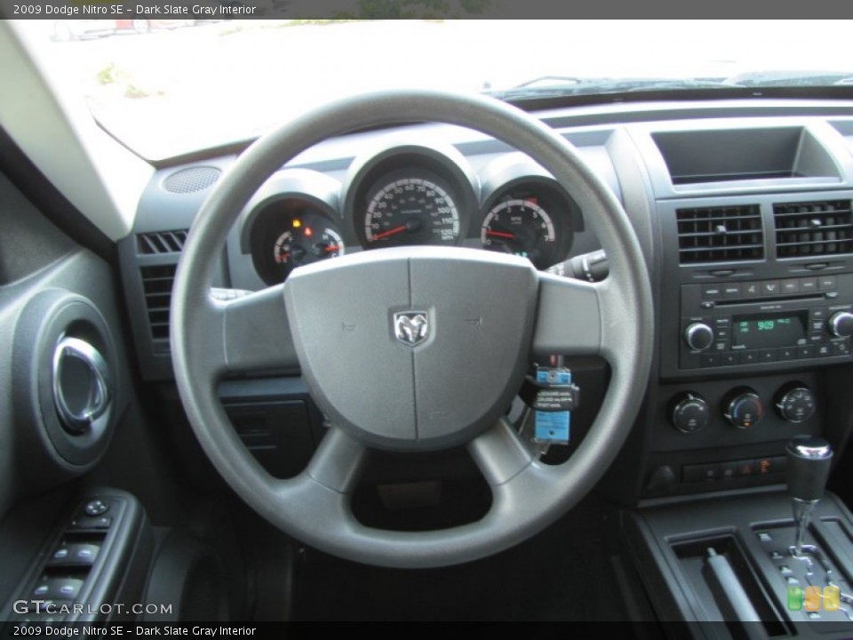 Dark Slate Gray Interior Steering Wheel for the 2009 Dodge Nitro SE #52717755