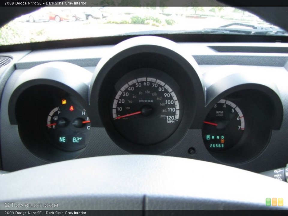 Dark Slate Gray Interior Gauges for the 2009 Dodge Nitro SE #52717779