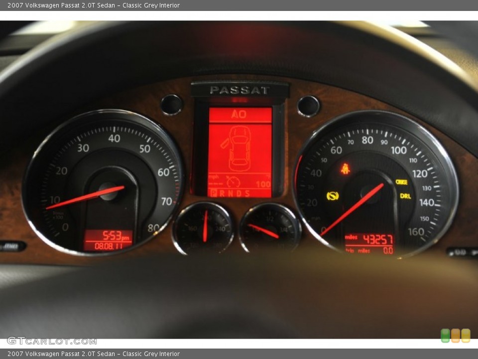 Classic Grey Interior Gauges for the 2007 Volkswagen Passat 2.0T Sedan #52718208