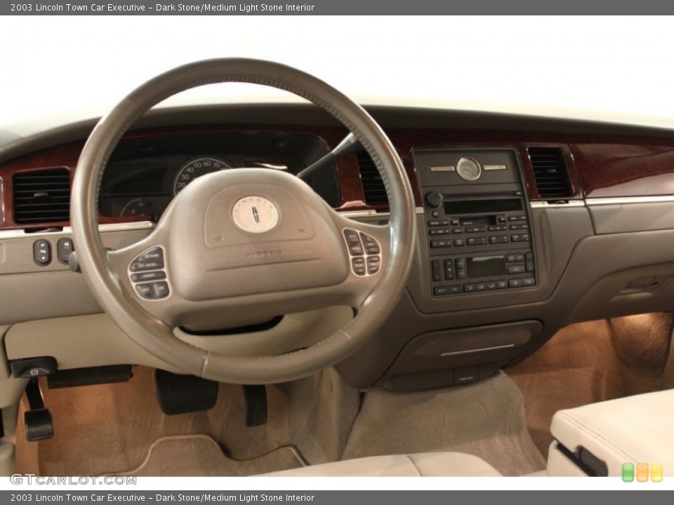 Dark Stone/Medium Light Stone Interior Dashboard for the 2003 Lincoln Town Car Executive #52718454
