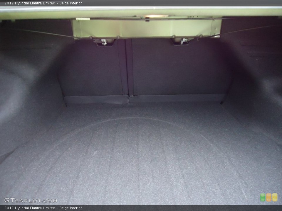 Beige Interior Trunk for the 2012 Hyundai Elantra Limited #52719453