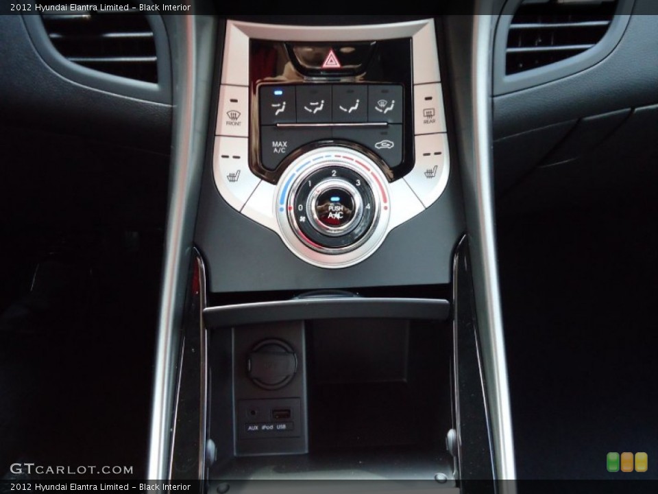 Black Interior Controls for the 2012 Hyundai Elantra Limited #52720140