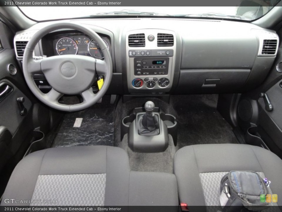 Ebony Interior Dashboard for the 2011 Chevrolet Colorado Work Truck Extended Cab #52720149