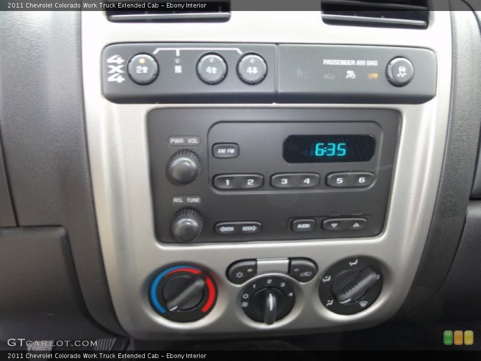 Ebony Interior Controls for the 2011 Chevrolet Colorado Work Truck Extended Cab #52720161