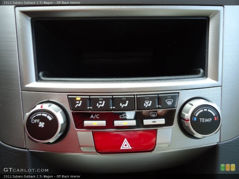 Off Black Interior Controls for the 2011 Subaru Outback 2.5i Wagon #52720446