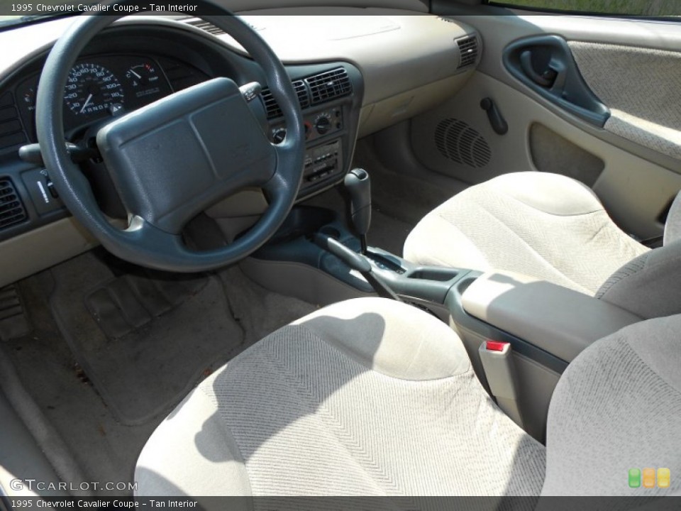 Tan Interior Prime Interior for the 1995 Chevrolet Cavalier Coupe #52720998
