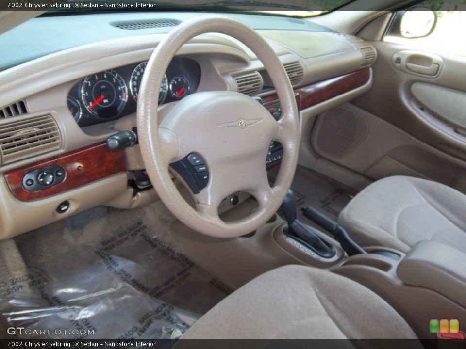 Sandstone Interior Prime Interior for the 2002 Chrysler Sebring LX Sedan #52721061