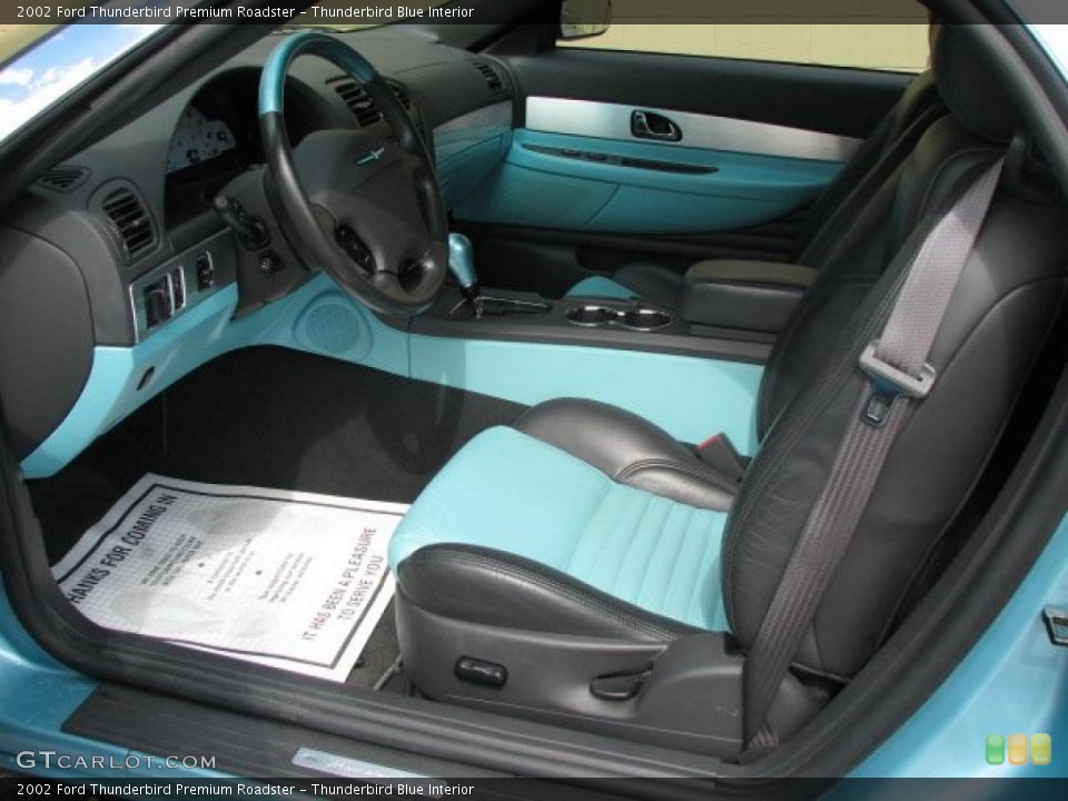 Thunderbird Blue Interior Photo for the 2002 Ford Thunderbird Premium Roadster #52726048