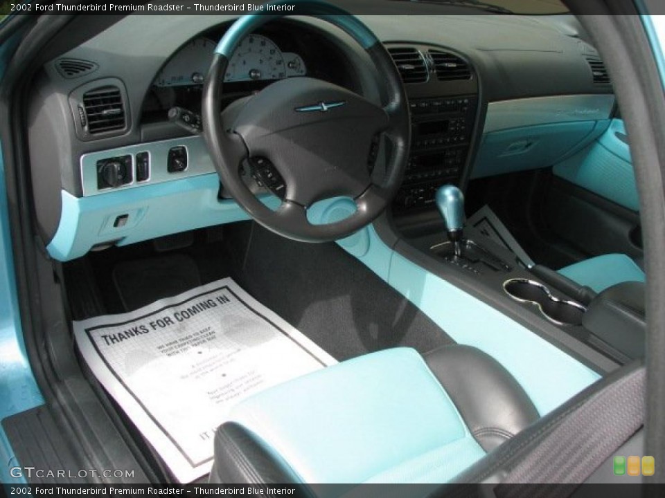 Thunderbird Blue Interior Photo for the 2002 Ford Thunderbird Premium Roadster #52726064