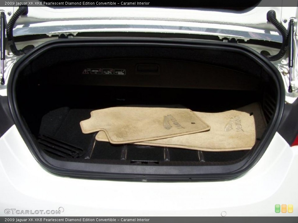 Caramel Interior Trunk for the 2009 Jaguar XK XK8 Pearlescent Diamond Edition Convertible #52727656
