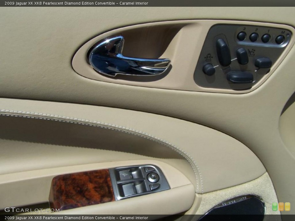 Caramel Interior Controls for the 2009 Jaguar XK XK8 Pearlescent Diamond Edition Convertible #52727748